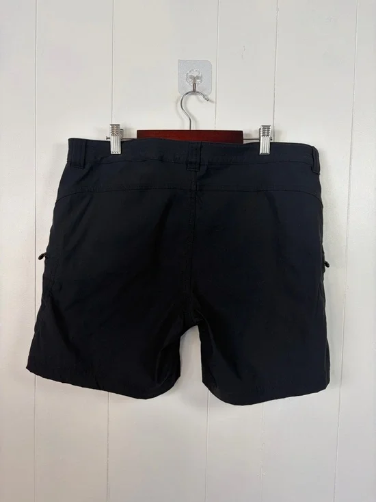 Eddie Bauer First Ascent Guide Pro Shorts Womens size 12 Black Nylon Stretch - Picture 3 of 12